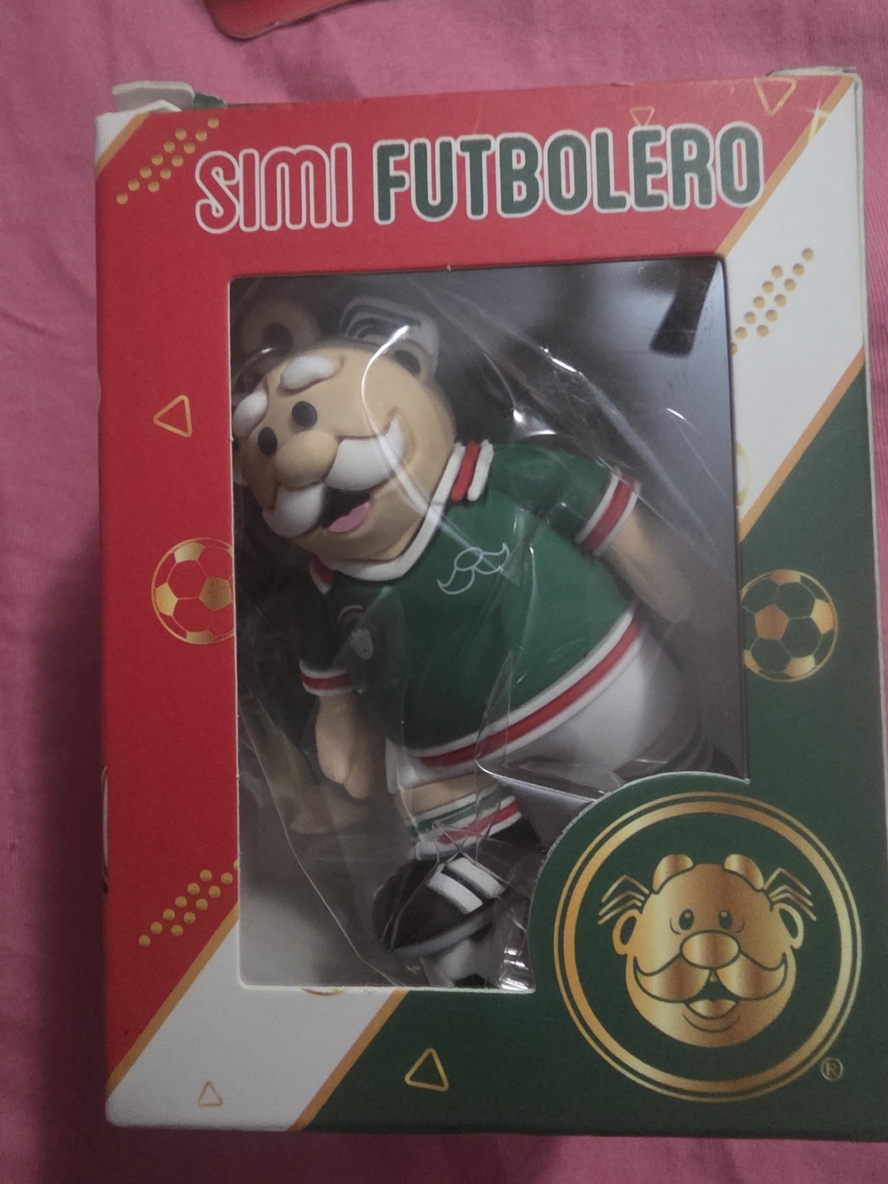 Green Soccer Mascot Figurine